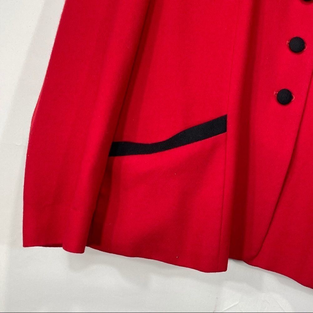 Pendleton Vinyage Red Wool Button Down Suit Blazer - image 2